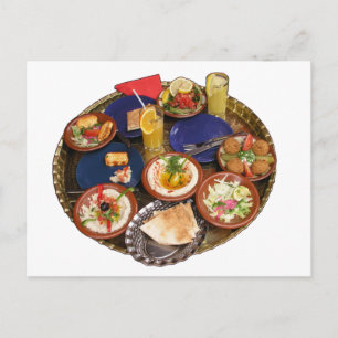 Carte Postale Mélange de cuisine méditerranéenne