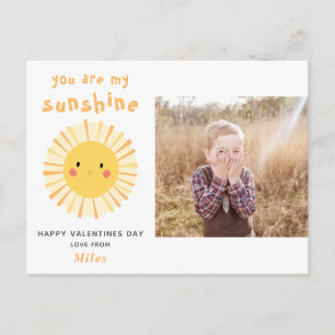Carte Postale Mélange jaune soleil illustration valentines jour