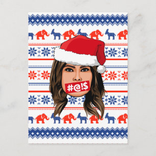 Carte Postale MELANIA TRUMP Noël