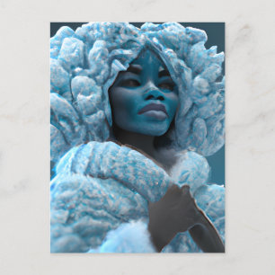 Carte Postale Melanin congélation Froid Frozen Black Princess