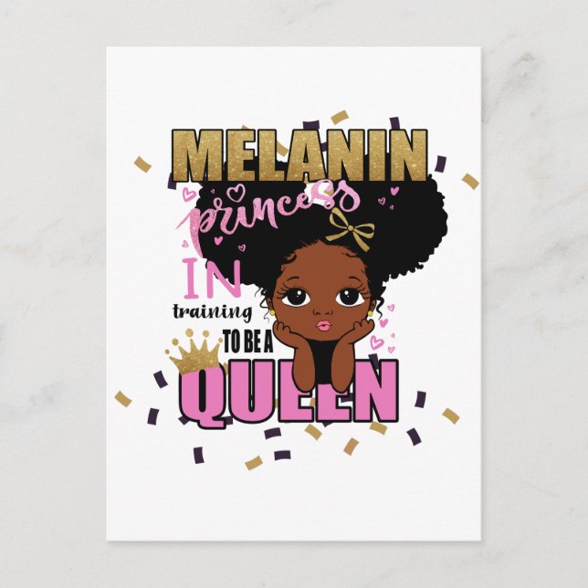 Carte Postale Melanin Princess Training To Be Queen Lilibet Cade (Devant)