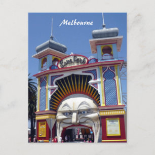Carte Postale melb luna park face