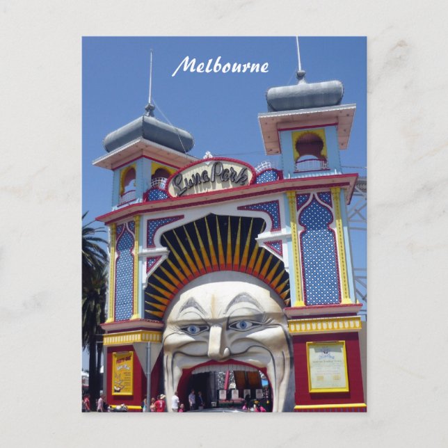 Carte Postale melb luna park face (Devant)