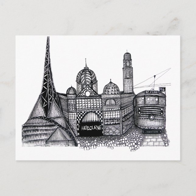 Carte Postale Melbourne (Devant)