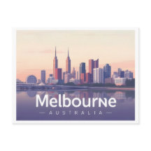 Melbourne Australie Pastel Travel Design