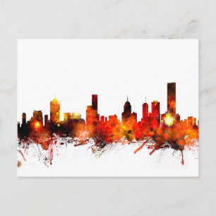 Carte Postale Melbourne Australie Skyline