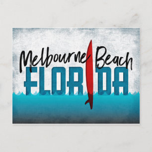 Carte postale Melbourne Beach Floride Surf board