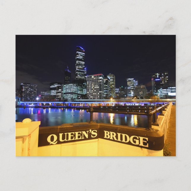 Carte Postale Melbourne CBD Queens Bridge (Devant)
