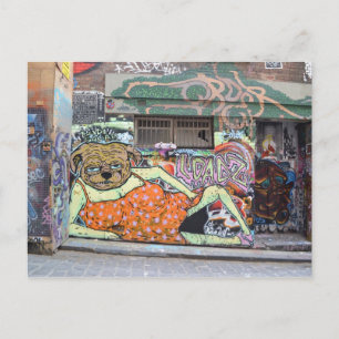Carte Postale Melbourne Graffiti Urban Art Postcard Hosier Lane
