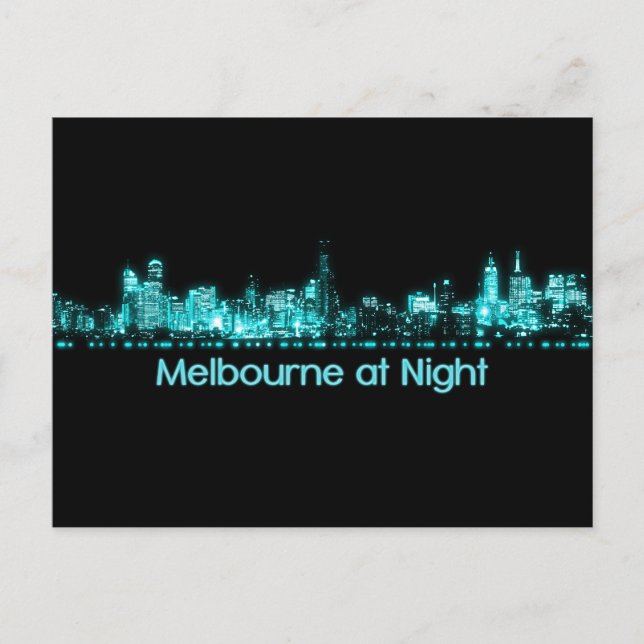 Carte Postale Melbourne Skyline (Devant)