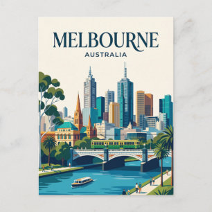Carte Postale Melbourne, Victoria, Australie Australie