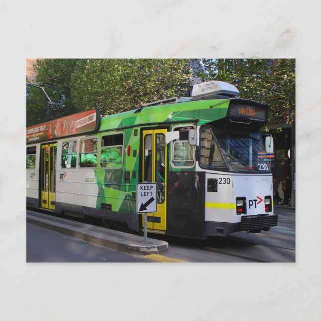 Carte Postale Melbourne, Victoria, Australie, tramway (Devant)
