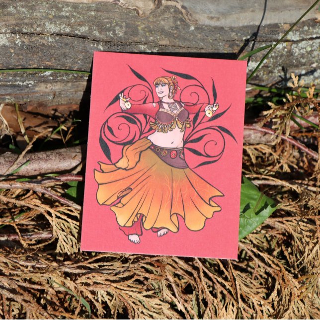 Carte Postale Melissa Autumn Breeze Danseuse du ventre (Créateur téléchargé)