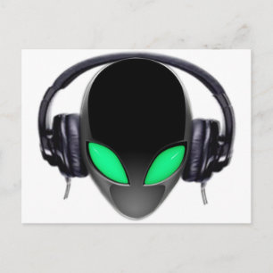 Carte Postale Mélomane étranger DJ - cétacé lisse