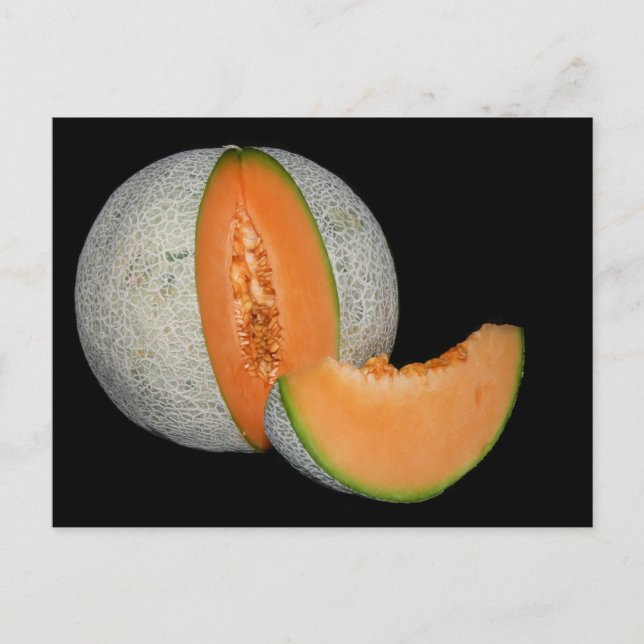 Carte Postale Melon Cantaloupe tranché (Devant)