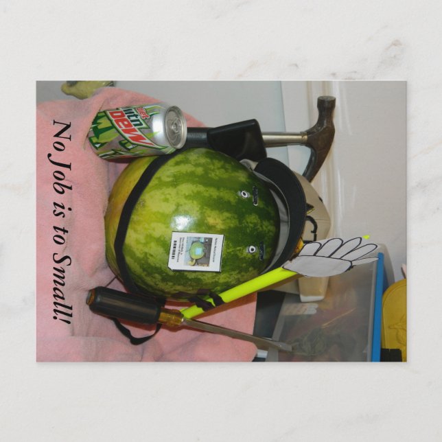 Carte Postale Melon Pas d'emploi pour Small (Devant)