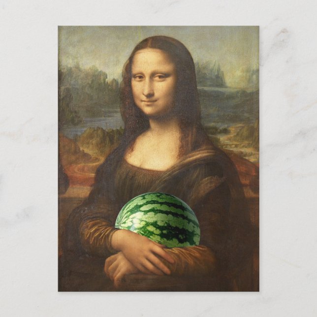 Carte Postale Melona Lisa Souhaite Bonne Journée Nationale De La (Devant)