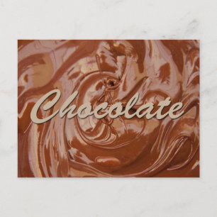 Carte Postale Melted chocolate texture