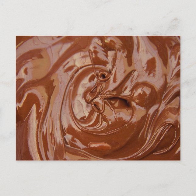 Carte Postale Melted chocolate texture (Devant)