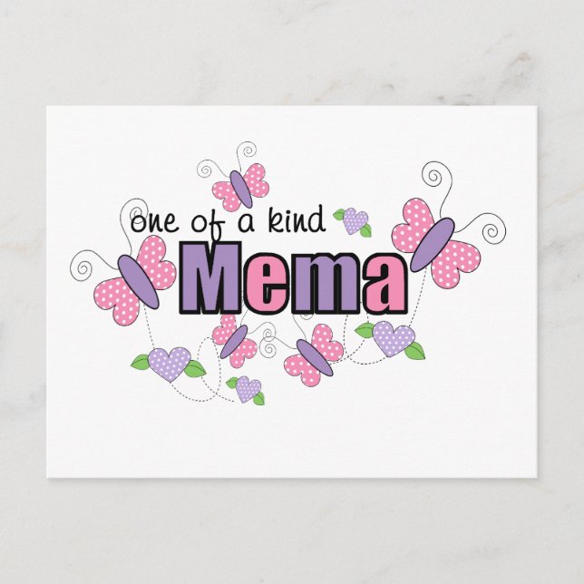 Carte Postale Mema Unique (Devant)