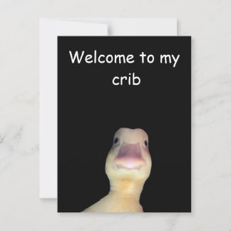 Carte Postale Meme de Canard Drôle : Bienvenue dans mon Repaire