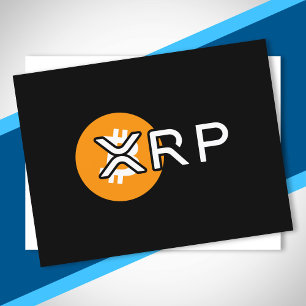 Carte Postale Mème de crypto XRP sur Bitcoin Cryptomonnaie Swap