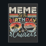 Carte Postale Mème des vacances du bateau de croisière d'anniver<br><div class="desc">Mème des vacances du bateau de croisière d'anniversaire drôle équipage conception graphique cadeau Carte postale standard Collection classique.</div>