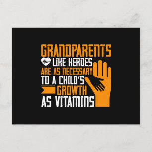 Carte Postale Mémé - Grands-parents comme héros