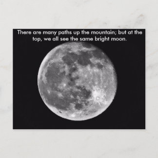 Carte Postale Même Lune Lumineuse