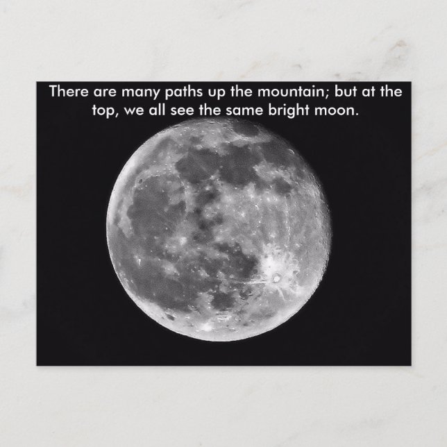 Carte Postale Même Lune Lumineuse (Devant)