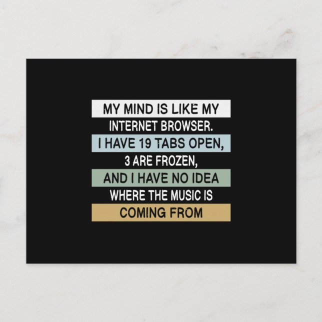 Carte Postale Mème Mèmes Humour Travail Plaisanterie Cool Drôle  (Devant)