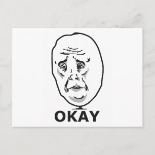 Carte Postale Mème Okay Guy
