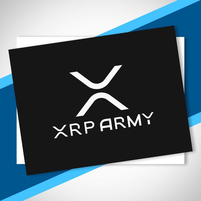Carte Postale Mème XRP Army Citation Hodl Crypto CryptoCurrency (Créateur téléchargé)