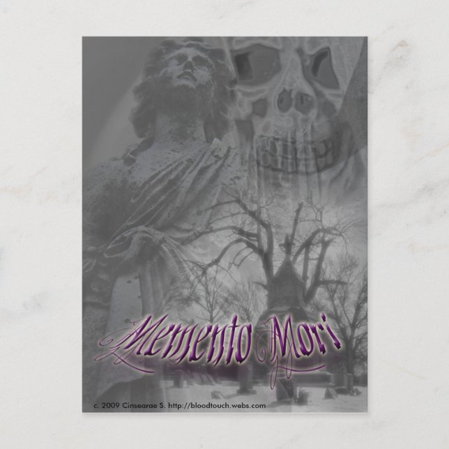 carte postale memento mori 2 (Devant)