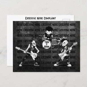 Carte Postale Memo de voisin amical plainte de bruit excessif