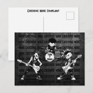 Carte Postale Memo de voisin amical plainte de bruit excessif