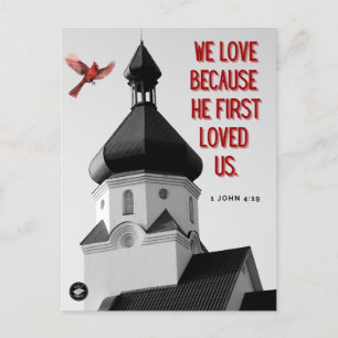 Carte postale - Mémoire Bible Verse - 1 Jean 4:19