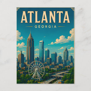 Carte Postale Mémoire de vacances à Atlanta Géorgie