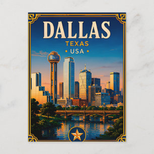 Carte Postale ⭐ Mémoire de vacances à Dallas Texas depuis la vis