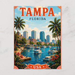 Carte Postale 🌴 Mémoire de vacances au bord de l'eau à Tampa Fl