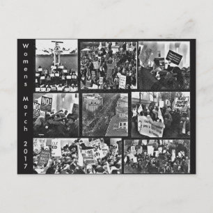 Carte postale Mémorabilia de la marche des femmes