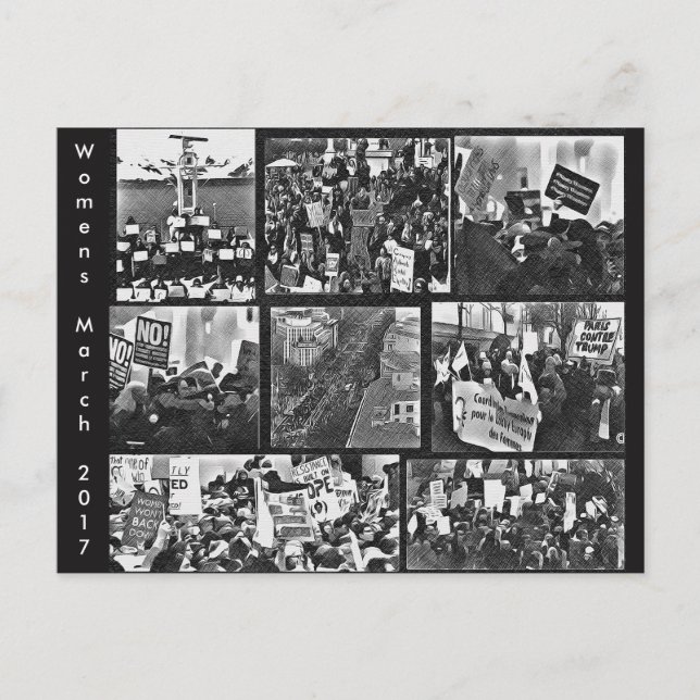 Carte postale Mémorabilia de la marche des femmes (Devant)