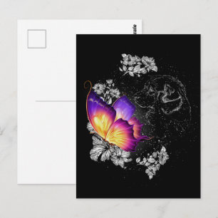 Carte Postale Mémorial de beagles avec papillon pour chien au ci