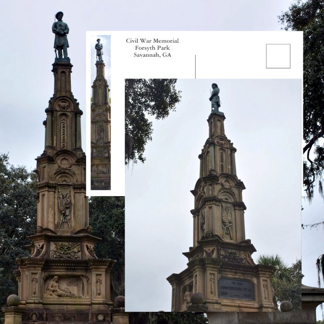 Carte Postale Mémorial de la guerre de Sécession du parc Forsyth (Créateur téléchargé)