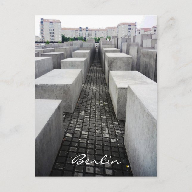 Carte Postale Mémorial de l'Holocauste à Berlin (Devant)