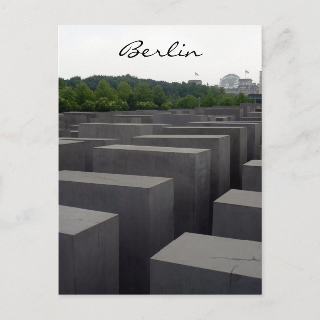 Carte Postale Mémorial de l'Holocauste de Berlin (Devant)
