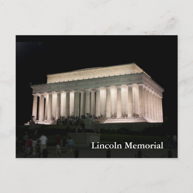 Carte Postale Mémorial de Lincoln (Devant)