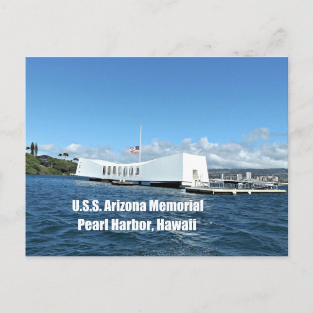 Carte Postale Mémorial de l'U.S.S. Arizona (Devant)