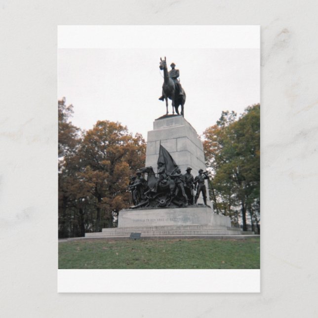 Carte Postale Mémorial de Virginie à Gettysburg NMP (Devant)