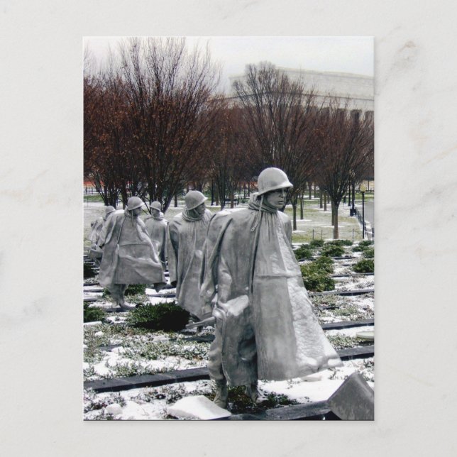 Carte Postale mémorial des soldats coréens (Devant)